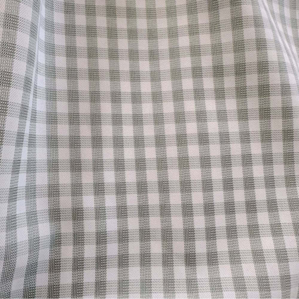 🆕 Ivory & Moss Gingham Long Sleeve Sweetheart Neck Babydoll Dress - Picture 7 of 11